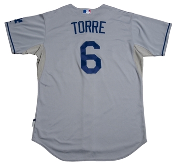 2009 Joe Torre Game Worn Los Angeles Dodgers Road Jersey